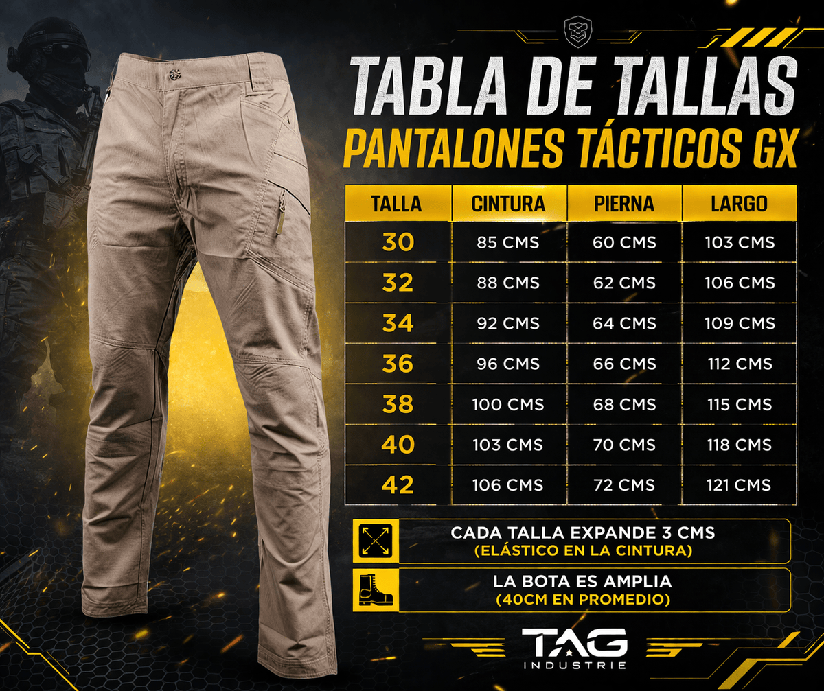 Oferta Tacticos GX negros X2 - TAG
