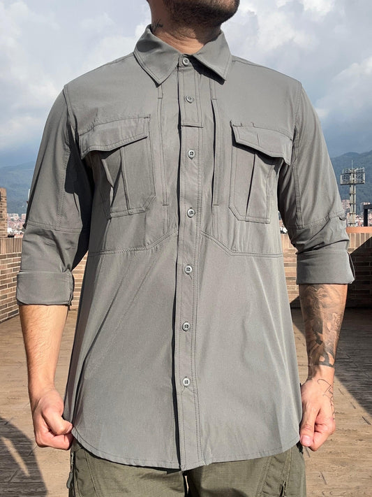 Camisa táctica Presidencial Verde US - TAG