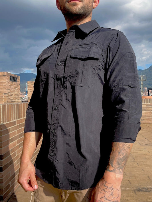 Camisa Táctica Presidencial Negra - TAG