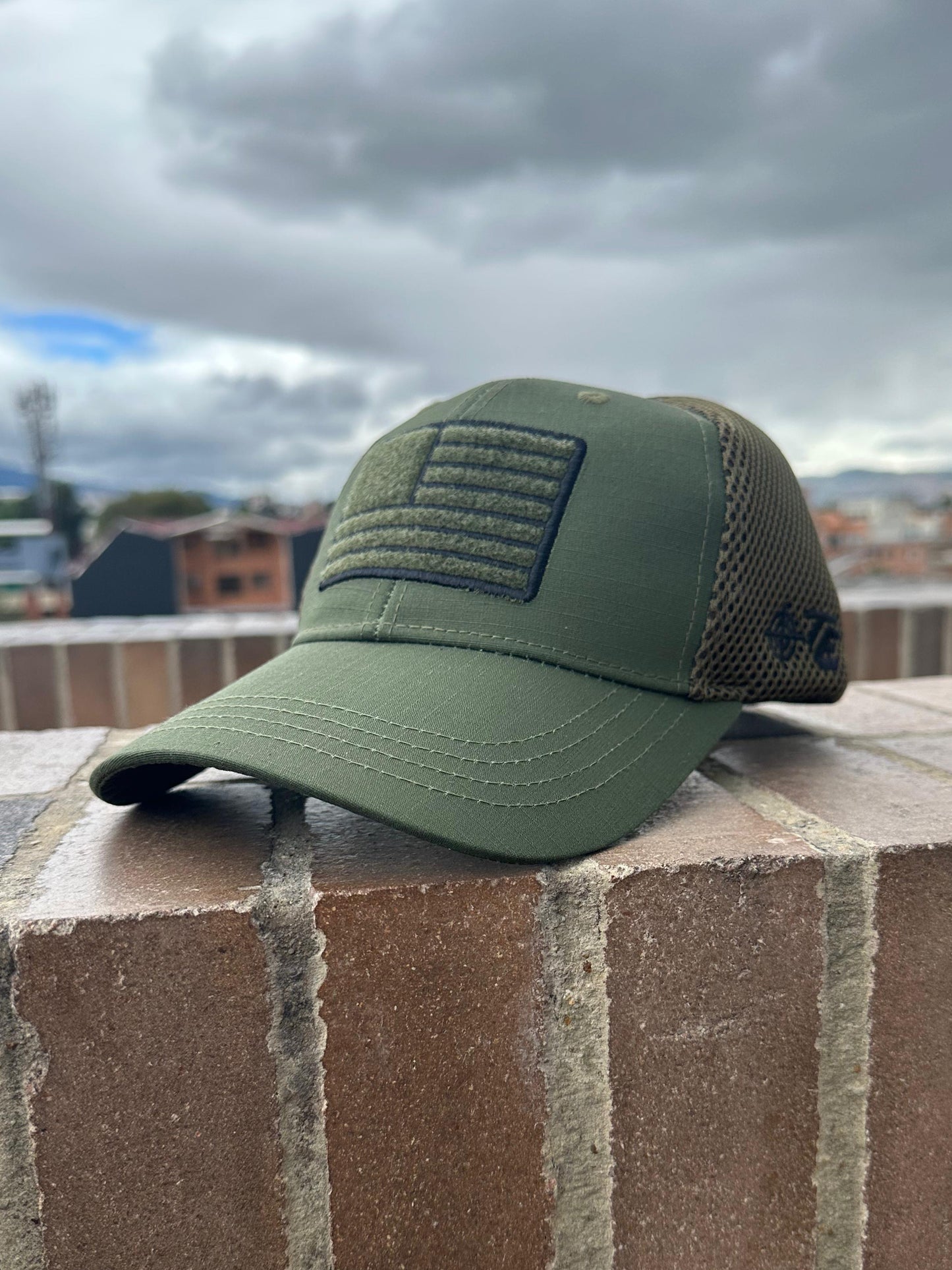 Gorra táctica con Malla (Verde Militar)