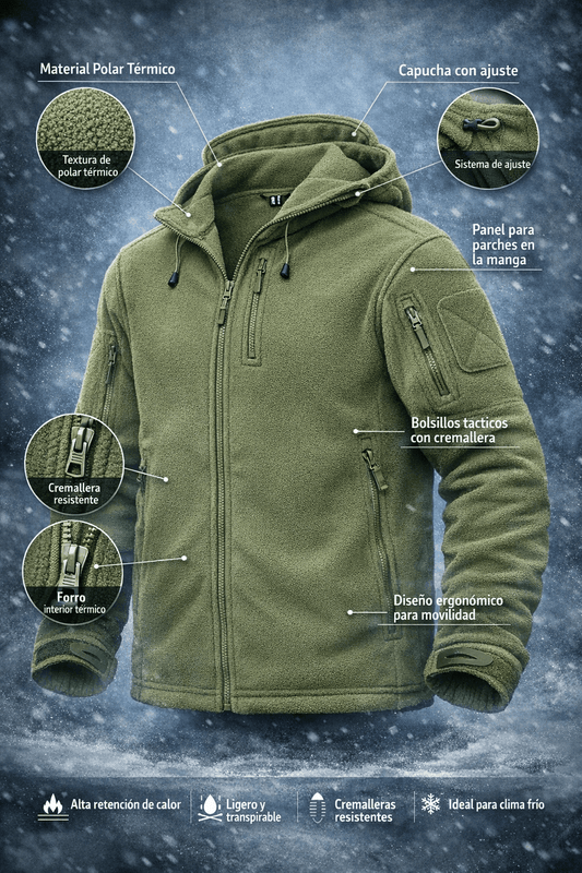 Buzo Táctico Polar / Verde - TAG