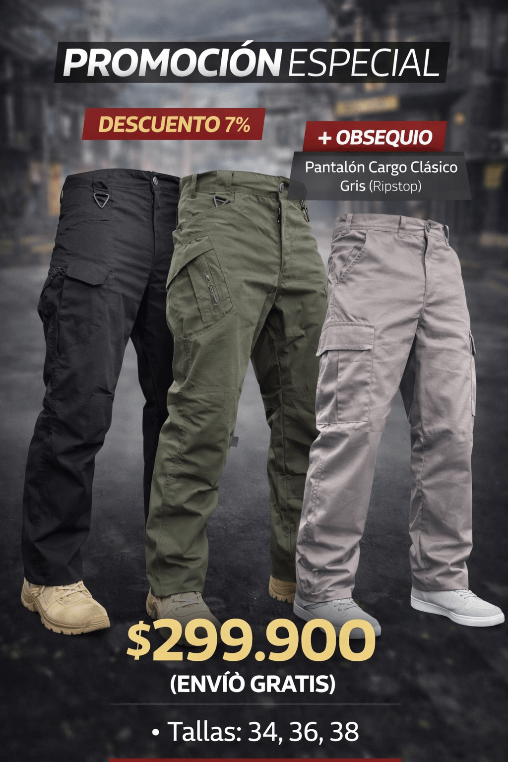 OFERTA 2 (Pantalones Tacticos) - TAG