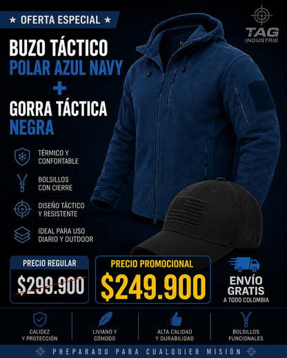 Promo Buzo Negro + Gorra Negra - TAG