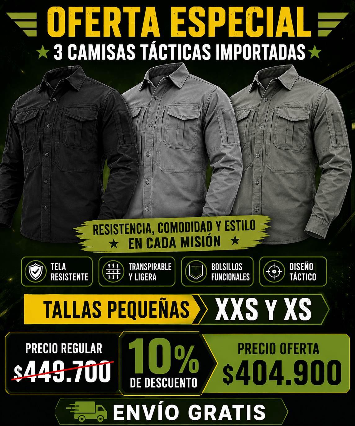 Promo Camisas XXS y XS (3) - TAG