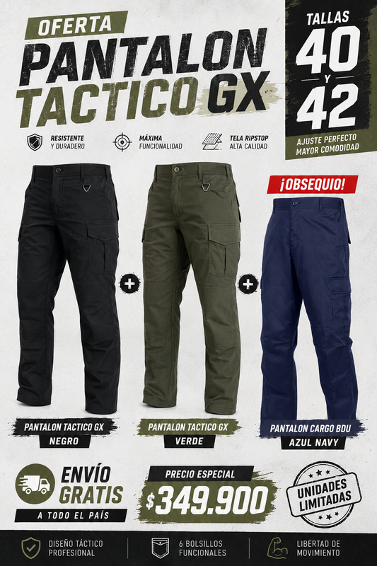 OFERTA #2 (Pantalones Tacticos)