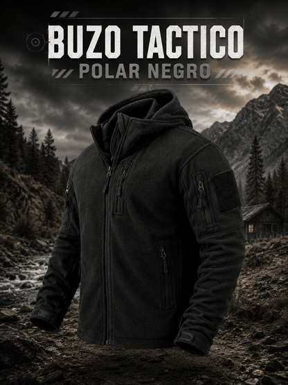 Buzo Táctico Polar / Negro - TAG