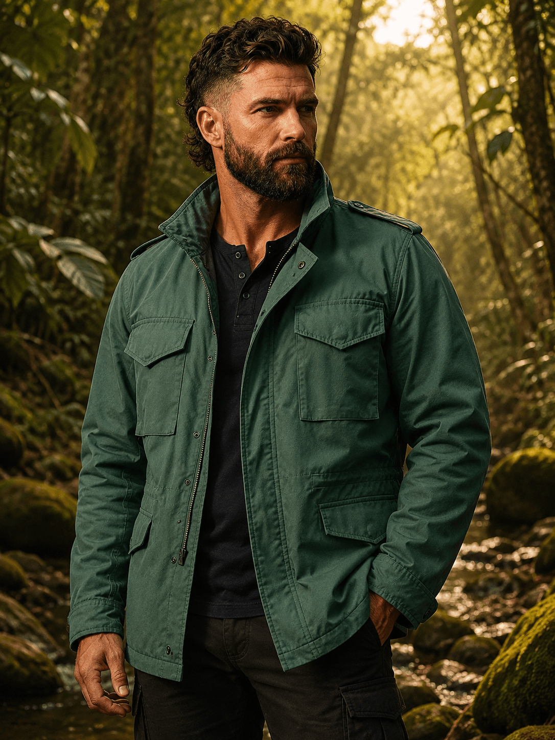 Oferta Field Jacket M65 Verde Manzana