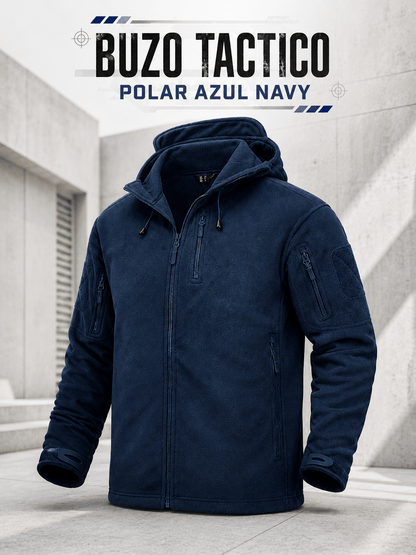 Oferta Buzo Tactico Polar Azul
