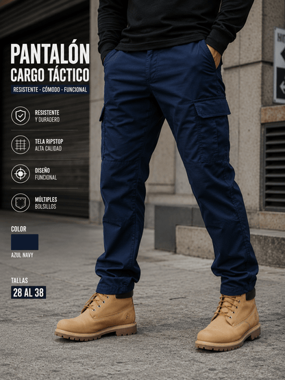 Pantalon Tactico Cargo Azul Navy - TAG