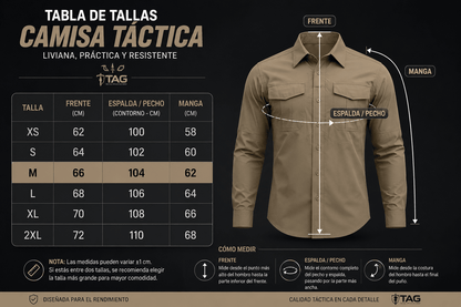 Camisa Táctica Gris (Tela Stretch / Elastica) - TAG