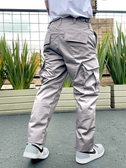 Pantalon Táctico Cargo Gris