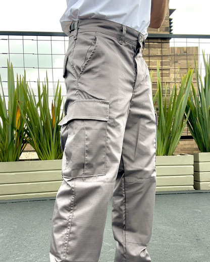 Pantalon Táctico Cargo Gris