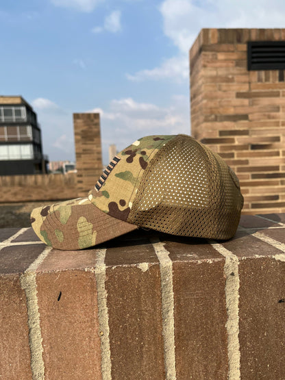 Gorra Multicam con Malla