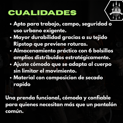 Pantalon Táctico Cargo Gris