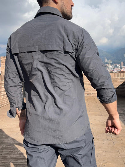 Camisa Táctica Presidencial (Gris Acero)