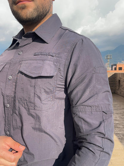 Camisa Táctica Presidencial (Gris Oscuro)