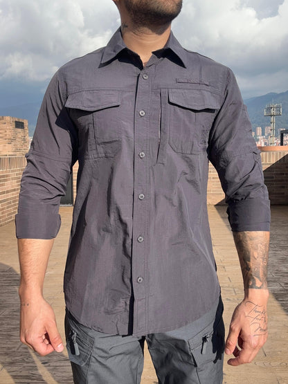 Camisa Táctica Presidencial (Gris Oscuro)