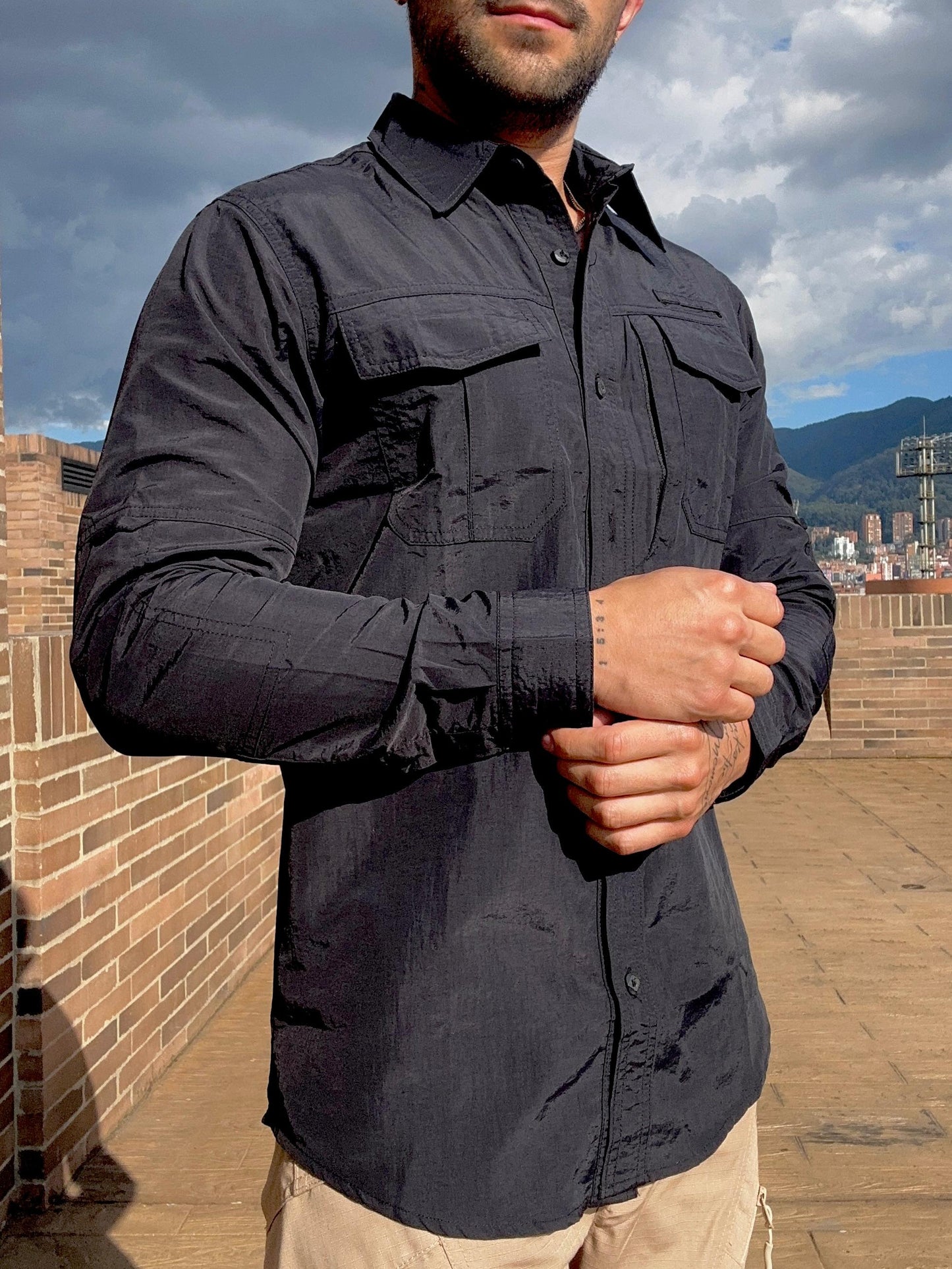 Camisa Táctica Presidencial Negra