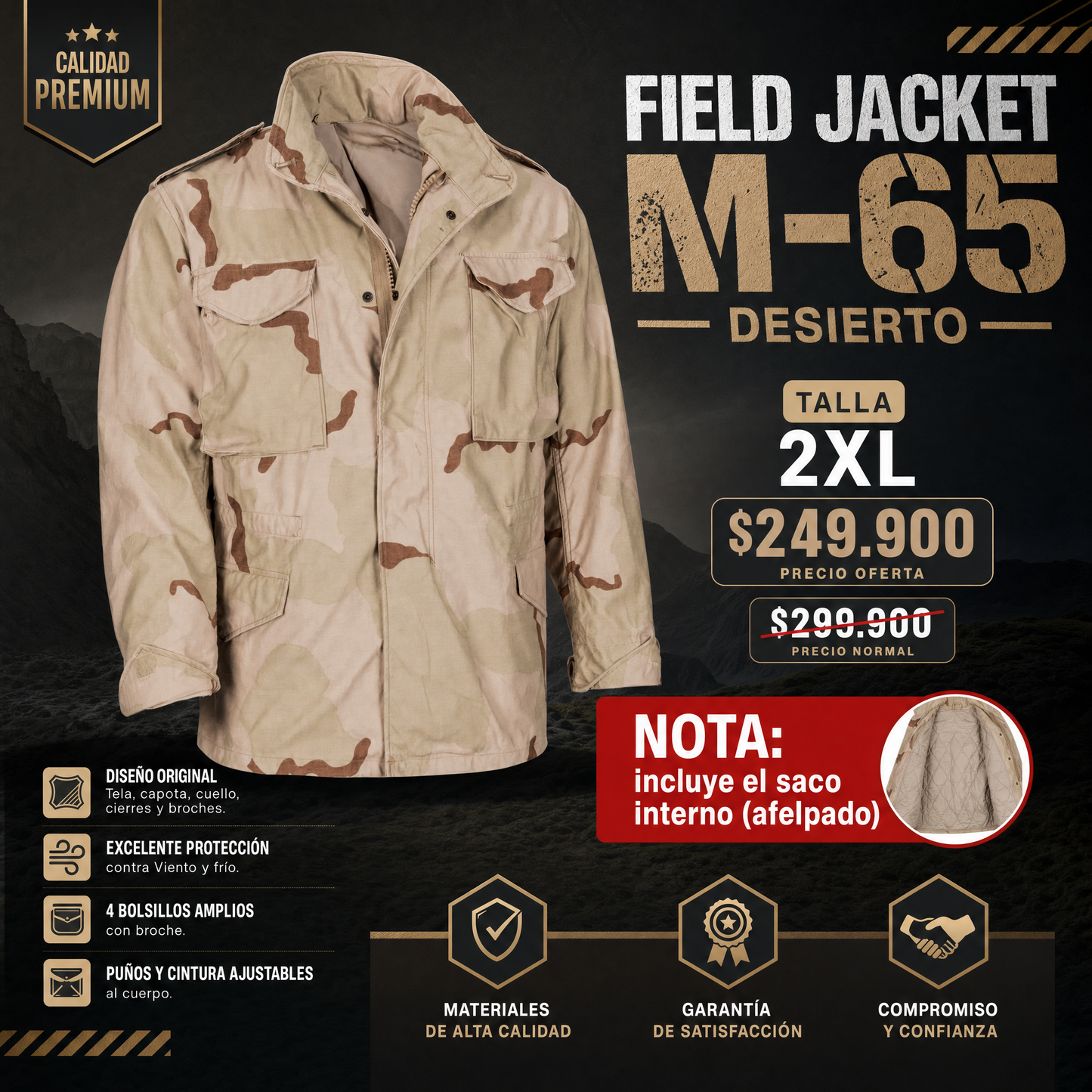 Oferta M-65 Desierto