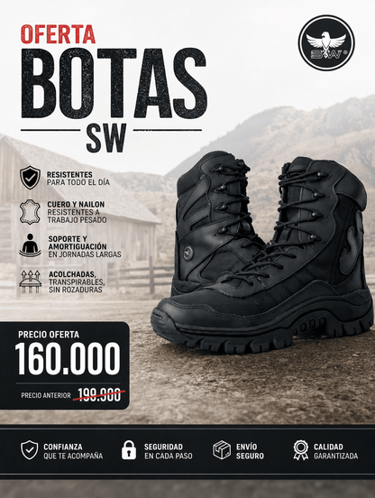 Oferta Botas Tácticas SW (Bota tenis) - TAG