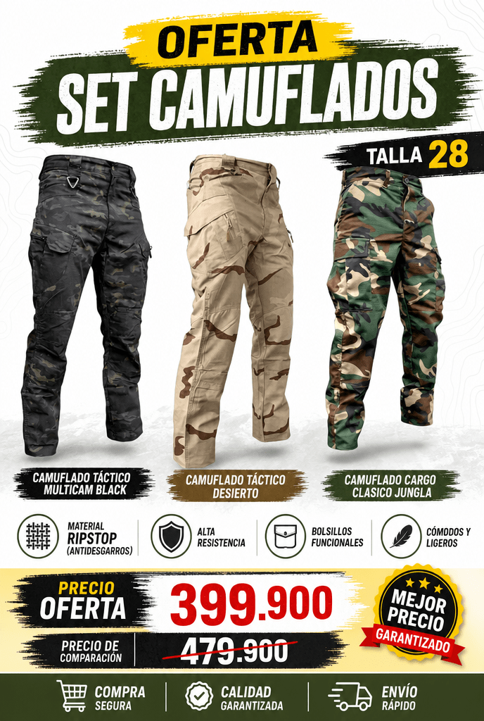 Oferta Set Camuflados X3 - TAG