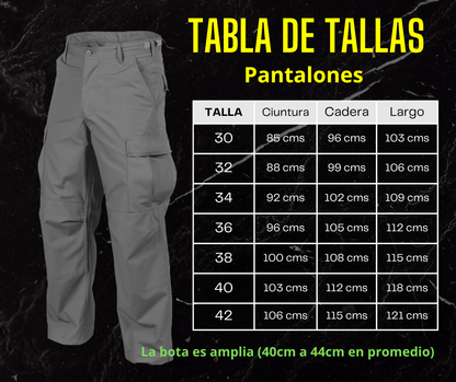 Pantalon Tactico Cargo Azul Navy